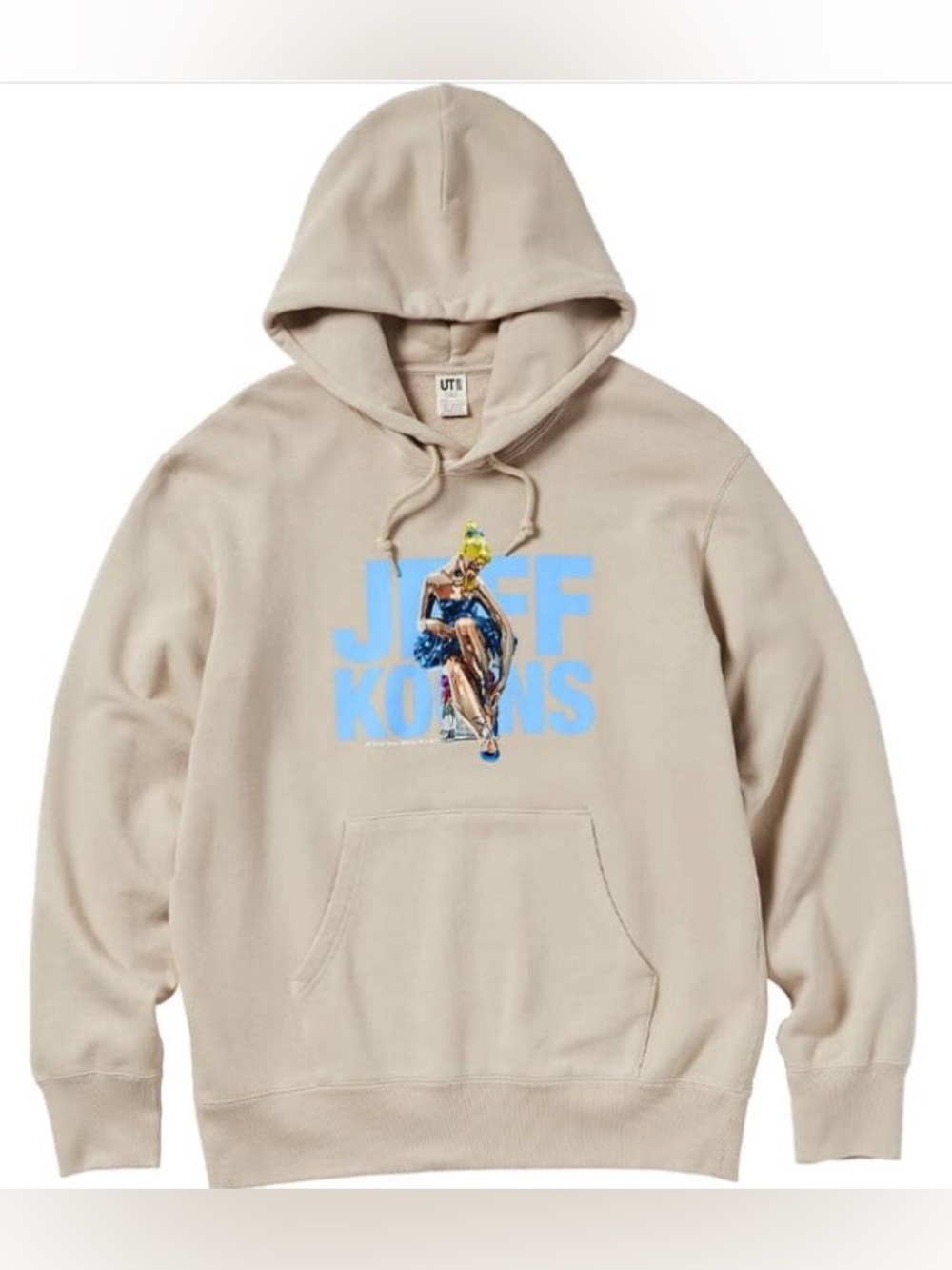 Jeff Koons Uniqlo Seated Ballerina long sleeve sweatshirt pullover hoodie size M